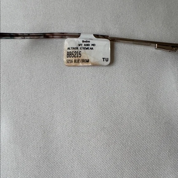 Bebe Women's Elegant Patterned Glasses - Blue/Brown Floral BB5215 - Picture 6 of 12